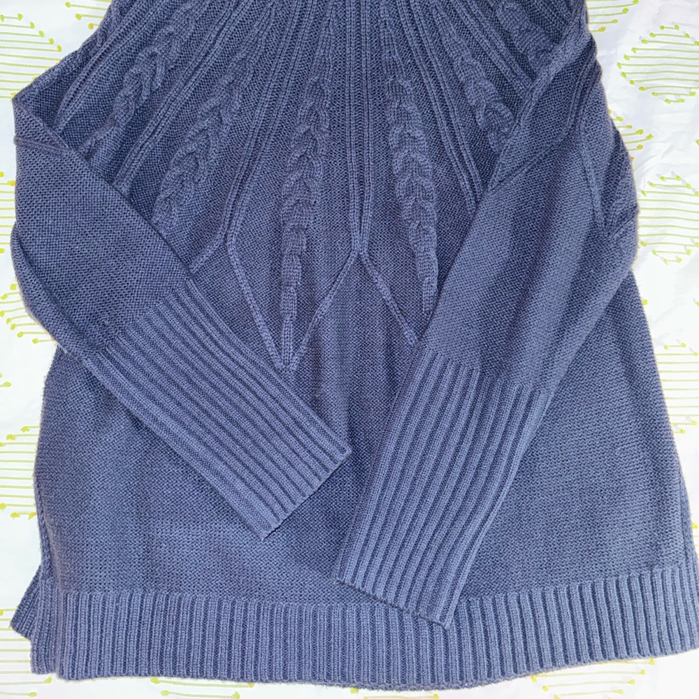 SHEIN Women's Cowl Neck Sweater - Blue